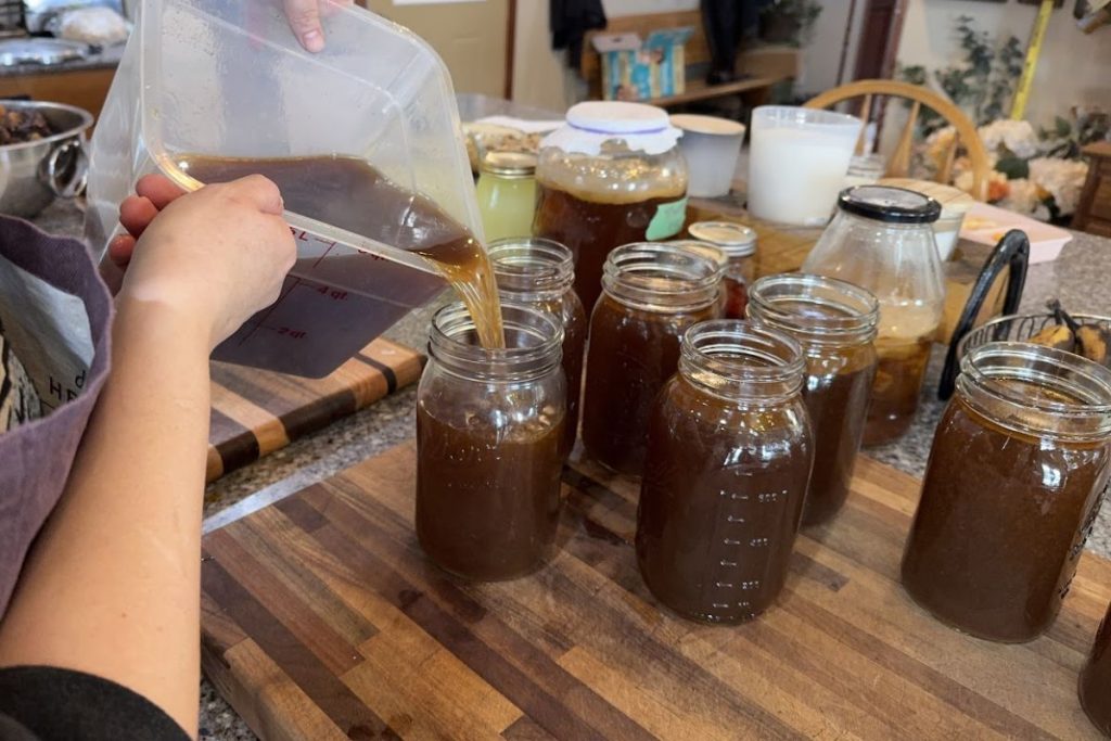 Explaining why certain foods require pressure canning and others can be water bath canned.