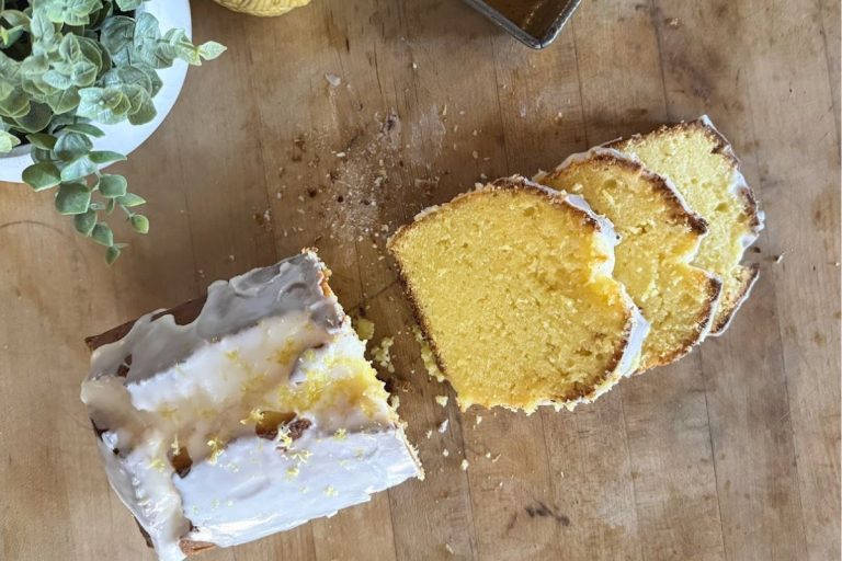 Old-Fashioned Lemon Pound Cake Without Baking Powder or Soda