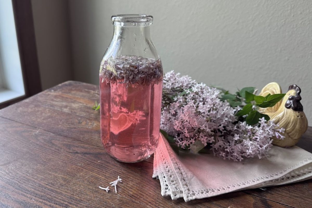 How to Make Lilac Simple Syrup